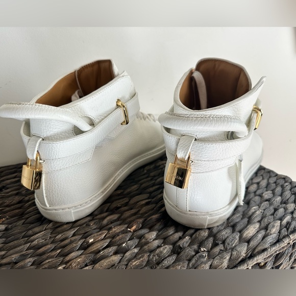 Buscemi Leather Padlock Sneakers - Picture 4 of 7